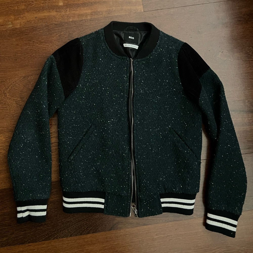 BDG - Urban Outfitters - Varsity Captain Zip-Up Bomber Jacket
